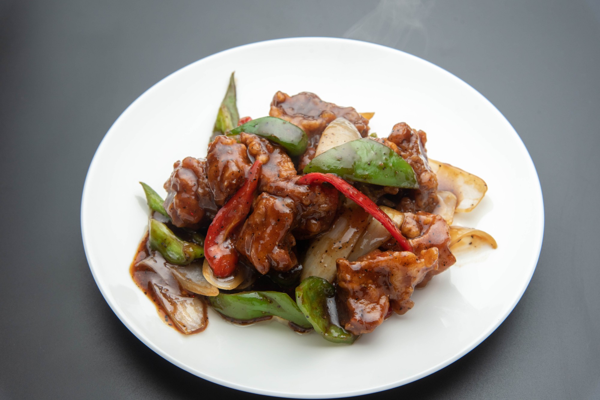 鶏肉の黒胡椒炒め